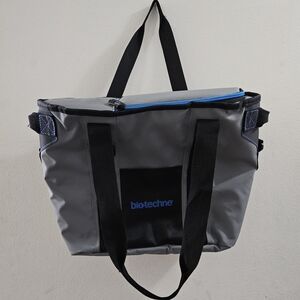 Gray and Black Men's Bag